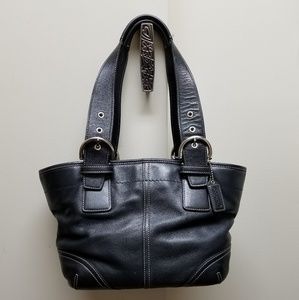 Coach Soho Black Soft Leather Bag